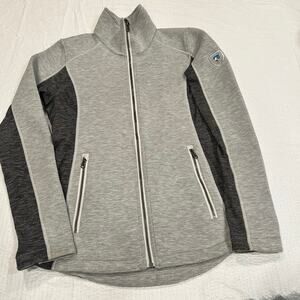 Kuhl gray zip up jacket women size SMALL